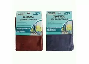 912232 - Тряпка для пола микрофибра 50*70см,400гр/м2,супервпитывающая,микс,E1M/CELLTIX (1)