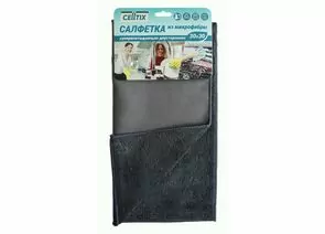 912235 - Салфетка из микрофибры 30*30см,500гр/м2,2-ух ст(иск замша+универсал),супервпит,микс,E1M/CELLTIX (1)