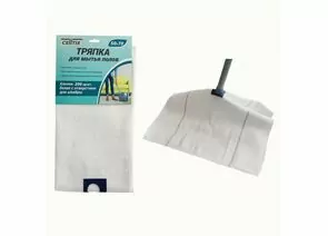 913760 - Тряпка для пола хлопок 50*70см,220гр/м2(хб 60%,пэ 40%),белая,с отверстием д/швабры/ E1M/CELLTIX (1)