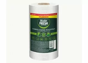 932332 - Салфетки в рулоне вискоза(70%)+п/э 21*25см,100 шт,Соты,С0006196/ Master FRESH (1)