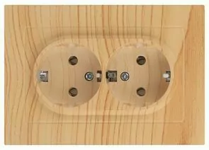 936441 - ЭРА Intro Accent мех. роз. СУ 2мест. (земля), 16А сосна 6-205-11 (1)