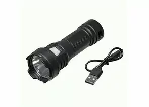 936784 - Focusray Фонарь ручной 1310 1LED 1W акк.0 5Ah 3реж. чер USB пласт.короб. (1)