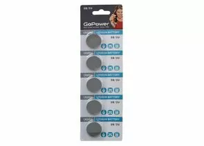 837712 - Элемент питания GoPower CR2016 BL5 Lithium 3V (5/100/2000) (1)