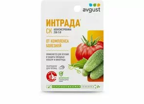 936119 - Интрада 10мл. (защита от фитофтороза и др. болезней) д/теплиц (азоксистробина) Август (1)