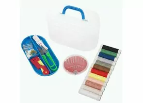 937704 - Набор швейный 57 предметов, бокс 109216 Рыжий кот (1)