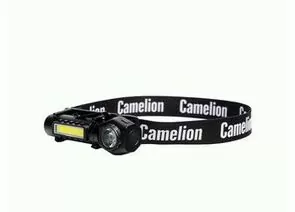938757 - Camelion фонарь налоб универс LED53408 акк.3.7V XPE1W+COB3W 3реж, магнит/клипса, Type-C, черн, короб (1)