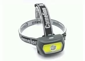938760 - Camelion фонарь налобный LED53412 акк.3.7V или 3xAAA, COB 5W+LED 3W 3реж, Type-C, коробка (1)