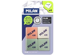701252 - Ластик каучук Milan 430, 4 штуки в блистере (BMM9215) арт. 973166 (1)
