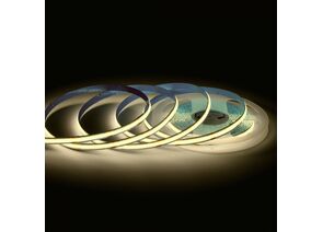 909389 - APEYRON Лента св/д 24V 10W/m COB 312led/m IP20 900lm/m 8мм 5м интер. Ra90 3000К 2K 00-393 (1)