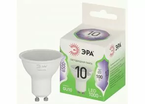 938850 - ЭРА GREEN LINE LED лампа св/д MR16 GU10 10W(1000lm) 6500K 6K софит MR16-10W-865-GU10 51x85 66981 (1)
