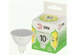 938860 - ЭРА GREEN LINE LED лампа св/д MR16 GU5.3 10W(1000lm) 3000K 2K софит MR16-10W-830-GU5.3 51x85 66983 (1)