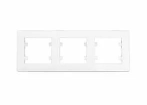939769 - MAKEL Karea Rizz рамка СУ 3мест. БЕЛЫЙ 88001703 (1)