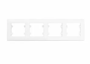 939770 - MAKEL Karea Rizz рамка СУ 4мест. БЕЛЫЙ 88001704 (1)