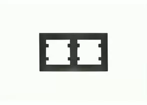 940033 - MAKEL Karea Rizz рамка СУ 2мест. ЧЕРНЫЙ STAR 88054702 (1)