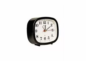 941807 - Часы-будильник VEPSMANN VN-354,12,5*10,5*3,8см, дискрет.ход, пластик, черный,АА*1шт нет в компл. (1)
