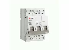 942395 - EKF PROxima автоматический выкл. ВА 47-63N 3P 32А 4,5кА х-ка C M634332C (1)