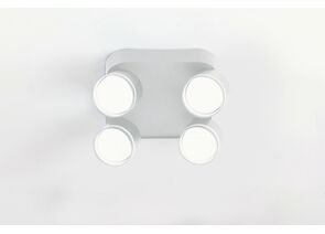 943011 - General св-к накл спот под лампу GX53 220x95 Вихрь белый с боковым рассеив GWL-4GX53-M-IP20 662023 (1)