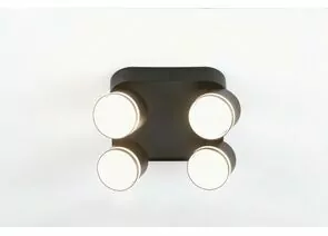 943012 - General св-к накл спот под лампу GX53 220x95 Вихрь черный с боковым рассеив GWL-4GX53-M-IP20 662024 (1)