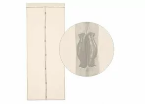 681874 - 1-2.sale Сетка антимоск. на магнитах (птички) 90*210см. бежевая  (кноп. 10шт) (на двери) E1M (1)