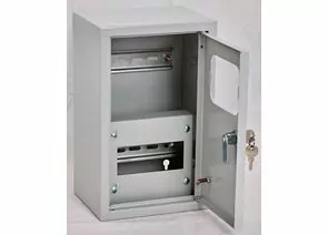 909111 - uplast щит (корпус) метал. ЩУРН-1/6 (285х190х145), DIN-рейка, окно, IP31 (1)