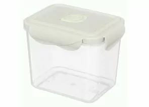 938268 - Контейнер д/продуктов герметичный с клапаном ECO STYLE прямоуг 0,9л свет-серый 433121330 Бытпласт (1)