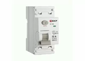 942408 - EKF PROxima выкл. дифференциальный (УЗО) ВД-100N 2P 32А 30мА, тип AC, 6кА, эл.мех E1026M3230 (1)