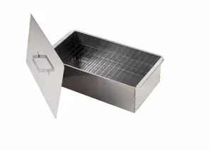 942440 - Коптильня больш. (сталь 0,8мм) 2 яруса, поддон, 500х270х275 мм Кедр арт.532 (1)