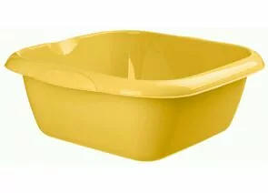 942840 - Таз хозяйственный 6л,квадрат,носик, Good желтый,223201102/02/ Homver (1)