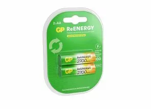 948962 - Аккумулятор GP ReEnergy R6 2700mAh 270AAHCRGY/R6 Ni-MH BL2 (1)