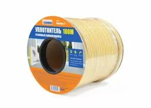 911648 - Уплотнитель P-профиль 9*5.5мм 4WALLS 100м белый резиновый самокл. арт.URB100P (1)