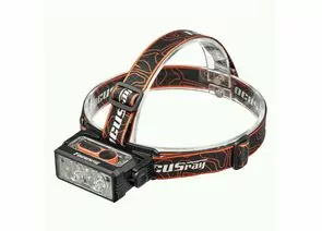 936793 - Focusray Фонарь налобный 1326 6LED акк.1.2Ah 7реж. красн.свет цифр.диспл. сенсор USB чер пласт.бокс (1)