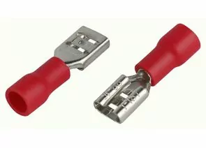 944424 - ЭРА Наконечник плоский изолир. (мама) РпИм 0,2-1,5 мм2 красный (уп.50шт, цена за уп) 63369 (1)
