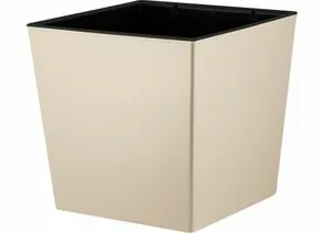 944760 - Горшок для цветов InGreen London CUBE 250х250х470мм 19,4л c дренаж. вставкой калифорнийский миндаль (1)