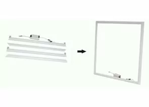 948990 - Ecola св-к св/д универс. рамка сборная 40W(4000Lm) 6500K 6K 595x595x16 опал драйвер IP20 PFDK40ELC (1)