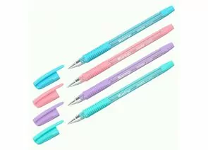 950101 - Ручка шариковая Berlingo Aviator Pastel синяя, 0,7мм, грип  арт 364122 (1)