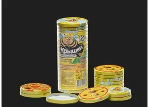 950613 - Крышки винтовые Твист-Офф D=82мм Полинка BelCap с картинкой МЕД 20шт/уп, цена за шт (Беларусь) (1)