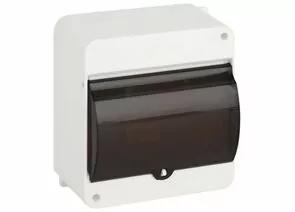 951583 - ЭРА SIMPLE бокс (корпус) пластик КМПн 1/6 мод. с крышкой, наружный, опломбировка IP30 (1)