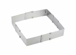 952998 - Форма д/выпечки нерж.сталь квадрат раздвижная 16-29см, h=5см TORTA 108346 Mallony (1)