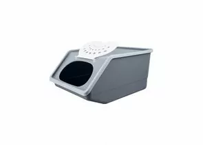 954381 - Контейнер для овощей 7,6л с крышкой (32,3*22*14,8см) серый 438202500 Полимербыт (1)