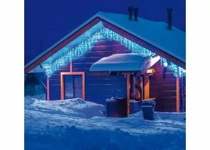 953787 - Uniel Гирлянда-бахрома ул. св/д мерцание 12м 195LED провод прозрач ULD-B12006-195/TTK ICEBLUE-WHITE (1)