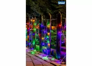 953788 - Uniel Гирлянда-бахрома ул. св/д мерцание 12м 195 LED провод прозрач ULD-B12006-195/TTK MULTI-2 IP44 (1)