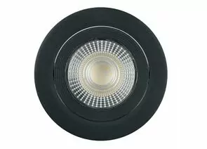 955786 - Feron cв-к св/д встр. поворот. GX53 12W(960lm)4000K 4K 38гр чер круг 115х16 даунлайт AL540 ONE 52051 (1)