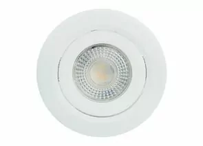 955787 - Feron cв-к св/д встр. поворот. MR16 5W(400lm) 4000K 4K 60гр. бел круг 75х16 даунлайт AL540 ONE 52046 (1)