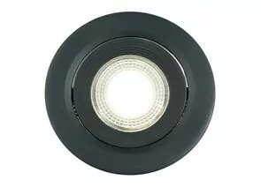 955788 - Feron cв-к св/д встр. поворот. MR16 5W(400lm) 4000K 4K 60гр. чер круг 75х16 даунлайт AL540 ONE 52049 (1)