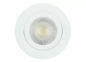 955789 - Feron cв-к св/д встр. поворот. 7W(560lm) 4000K 4K 38гр. белый круг 90х16 даунлайт AL540 ONE 52047 (1)