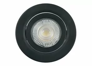 955790 - Feron cв-к св/д встр. поворот. 7W(560lm) 4000K 4K 38гр. черный круг 90х16 даунлайт AL540 ONE 52050 (1)