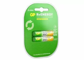 956474 - Аккумулятор GP ReEnergy R03 850mAh 85AAAHCRGY/R03 Ni-MH BL2 (1)
