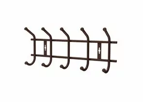 957122 - Вешалка настенная 5 крючков (Д49,5*Ш21,5*В85см) металл, цвет мед. антик ВНТ5М/А (замена 825099) Nika (1)