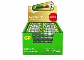 957187 - Элемент питания GP Ultra G-TECH 15A LR6/316/AA Блок 96 (24xШринк4) (1)