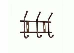 958619 - Вешалка настенная 3 крючка (Д28*Ш21,5*В8,5см) металл, мед антик ВНТ3М/А (замена 849803) Nika (1)